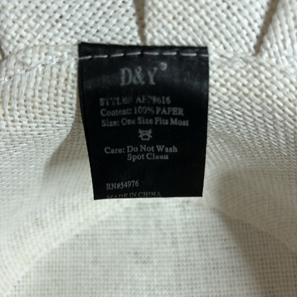 Woven sun hat with bow - Picture 4 of 7